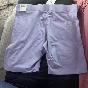 Nike Purple Bike Shorts Elastic Waist